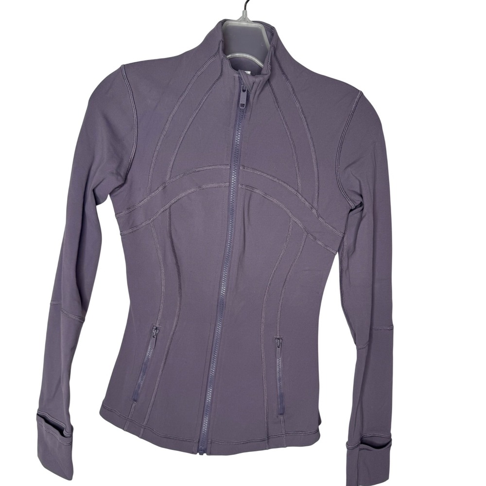 Lululemon Define Jacket Luon Purple Mauve Full Zip Yoga Activewear Size 4